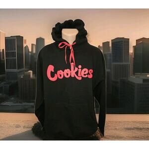 NWT Authentic Berner Cookies Clothing CKS Original Logo Black/Red Hoodie Large